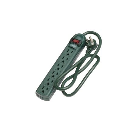 REGLETA VERDE EAGLE 6 TOMAS LUZ PILOTO 1135-G