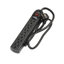 REGLETA NEGRA EAGLE 6 TOMAS LUZ PILOTO 1135-BK