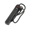 REGLETA NEGRA EAGLE 6 TOMAS LUZ PILOTO 1135-BK