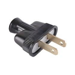 ENCHUFE EAGLE #1140BK PLANO NEGRO