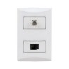 TOMA TV Y TELEFONO 1007AW BLANCO