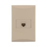 TOMA P/COMPUTO RJ45 EAGLE #1015V BEIGE PLATA