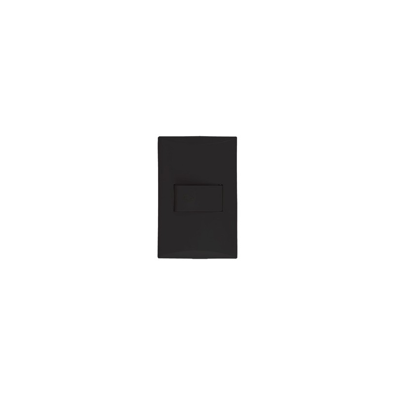 PULSADOR P/TIMBRE NEGRO EAGLE 1002-BK PLATA