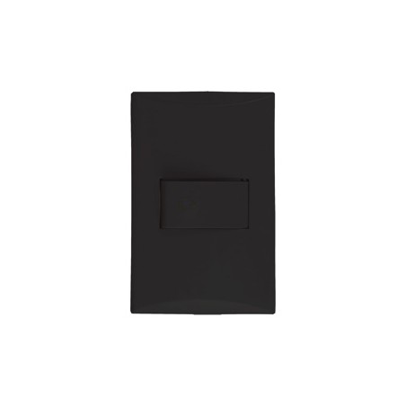 PULSADOR P/TIMBRE NEGRO EAGLE 1002-BK PLATA