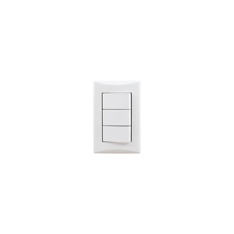 APAGADOR TRIPLE EAGLE #1005W PLATA BLANCO