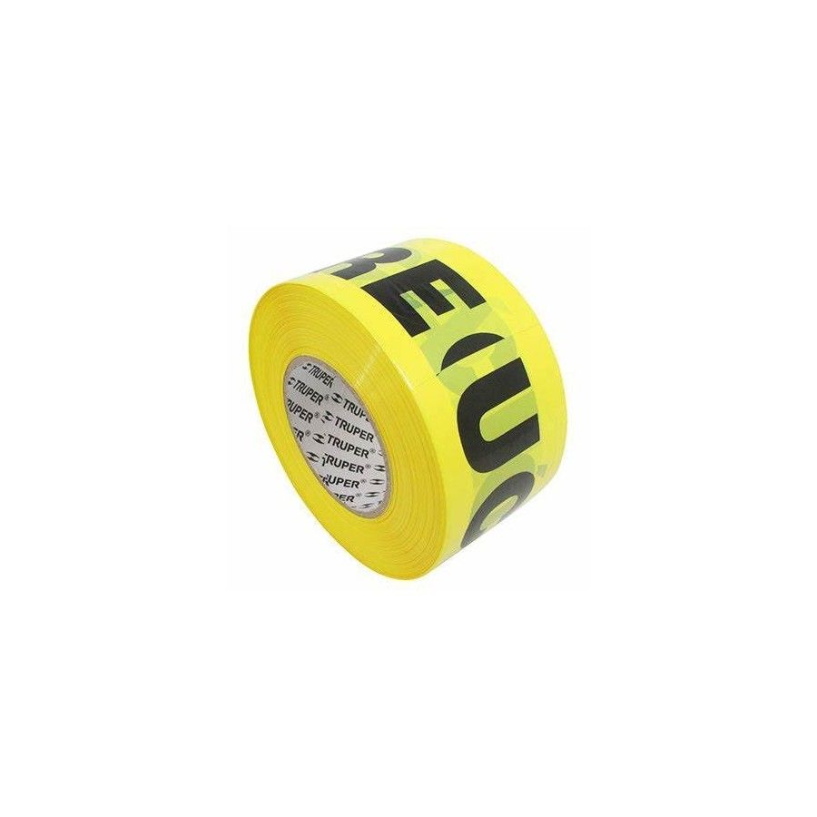 CINTA PRECAUCION AMARILLA TRUPER- 3 X 1000-/3