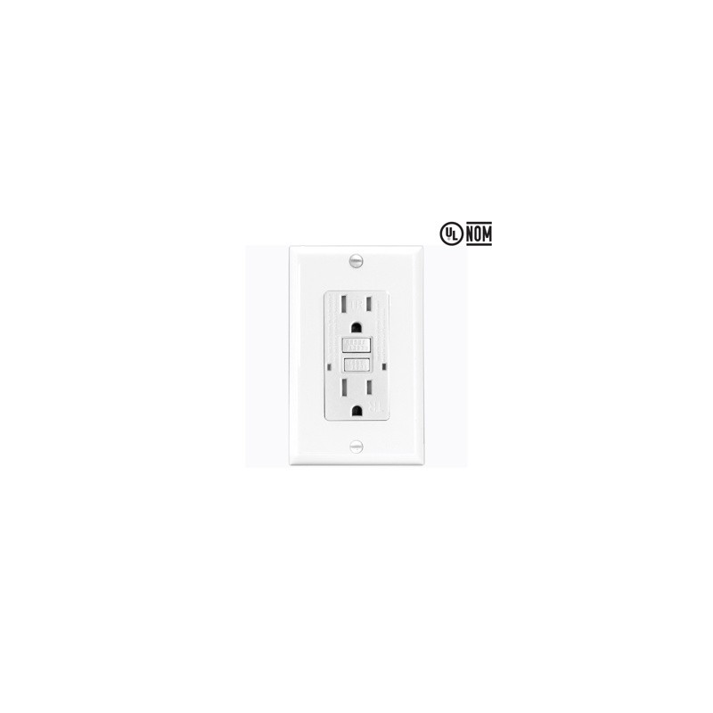TOMACORRIENTE GFCI 15A C/INDICADOR DE VIDA TST15-W EAGLE
