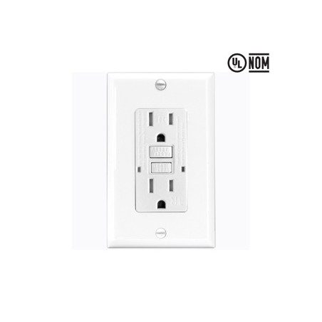 TOMACORRIENTE GFCI 15A C/INDICADOR DE VIDA TST15-W EAGLE