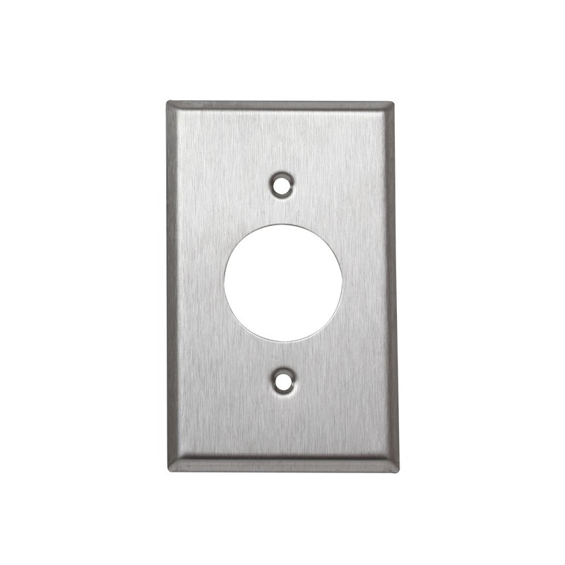 PLACA TOMA SENCILLA INOX EAGLE 97091