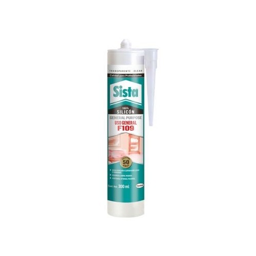 TUBO SILICON TRANSP F109 USO GENERAL 300ml SI
