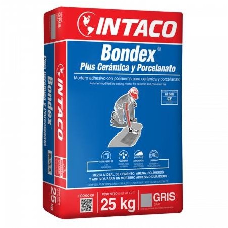 BONDEX PLUS GRIS 25Kg INTACO PT0036