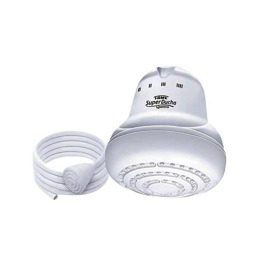 DUCHA SUPER FAME C/MANGUERA BLANCA 4TEMP 127V