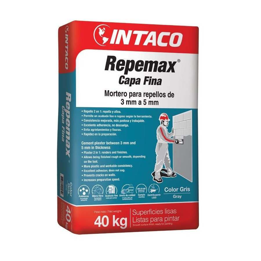 REPEMAX FINO BLANCO INTACO MORTERO 40Kg
