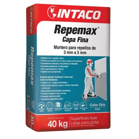 REPEMAX FINO BLANCO INTACO MORTERO 40Kg